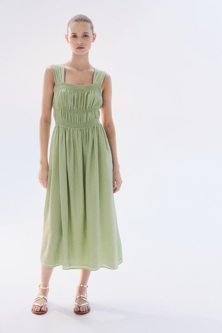 Присборенное платье H&M, зеленый
Присборенное платье H&M, зеленый