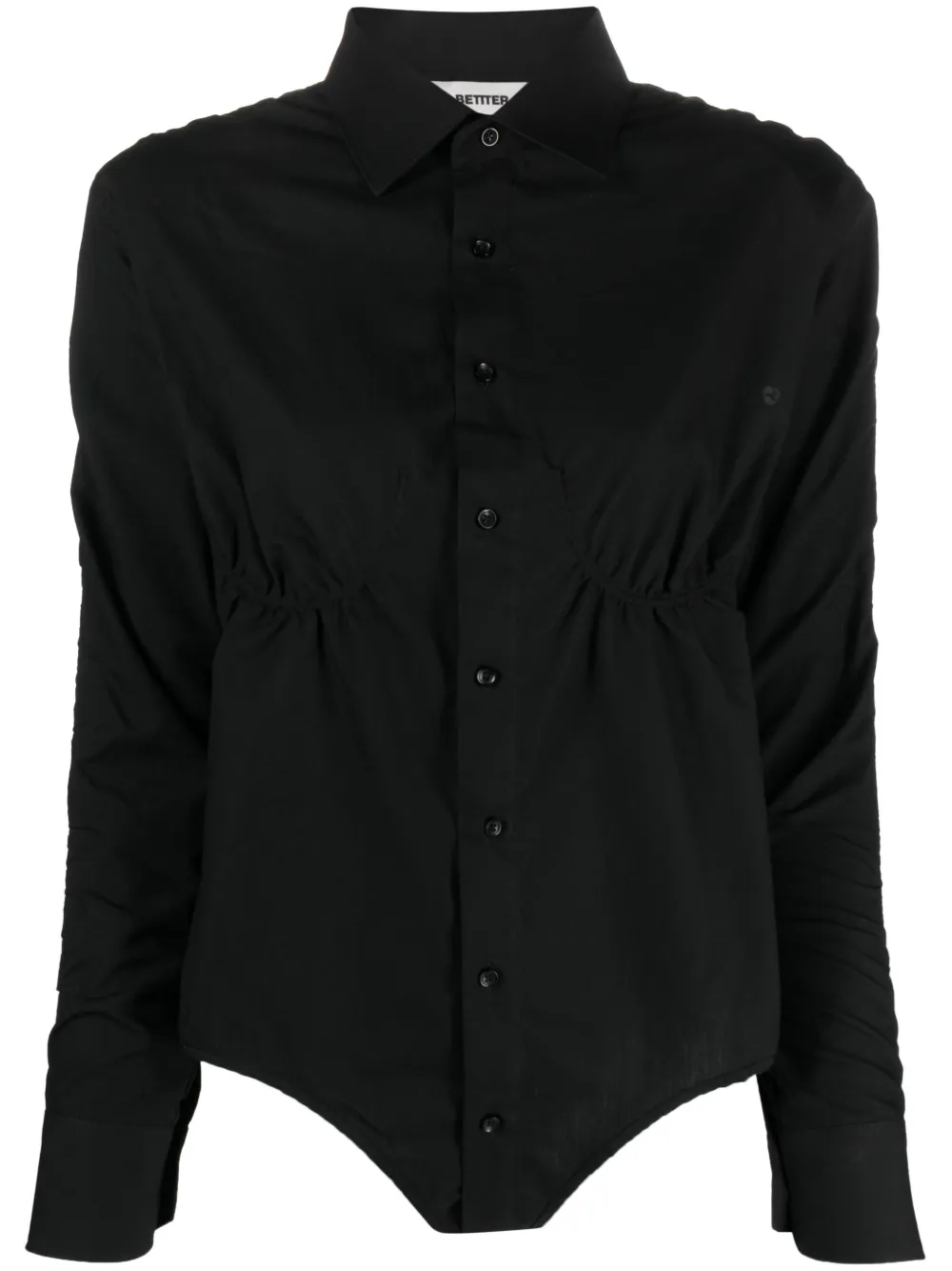 Рубашка с длинными рукавами и открытой спиной BETTTER, черный
Рубашка с длинными рукавами и открытой спиной BETTTER, черный