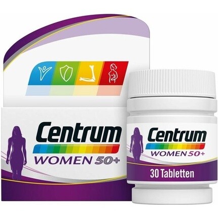 Мультивитаминные таблетки Centrum Women 50+, 30 штук
Мультивитаминные таблетки Centrum Women 50+, 30 штук