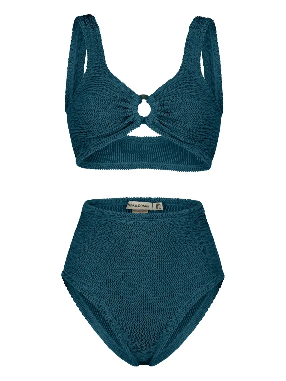 Бикини Irina с высокой талией, текстурой и кольцевым декором Paramidonna, синий
Бикини Irina с высокой талией, текстурой и кольцевым декором Paramidonna, синий