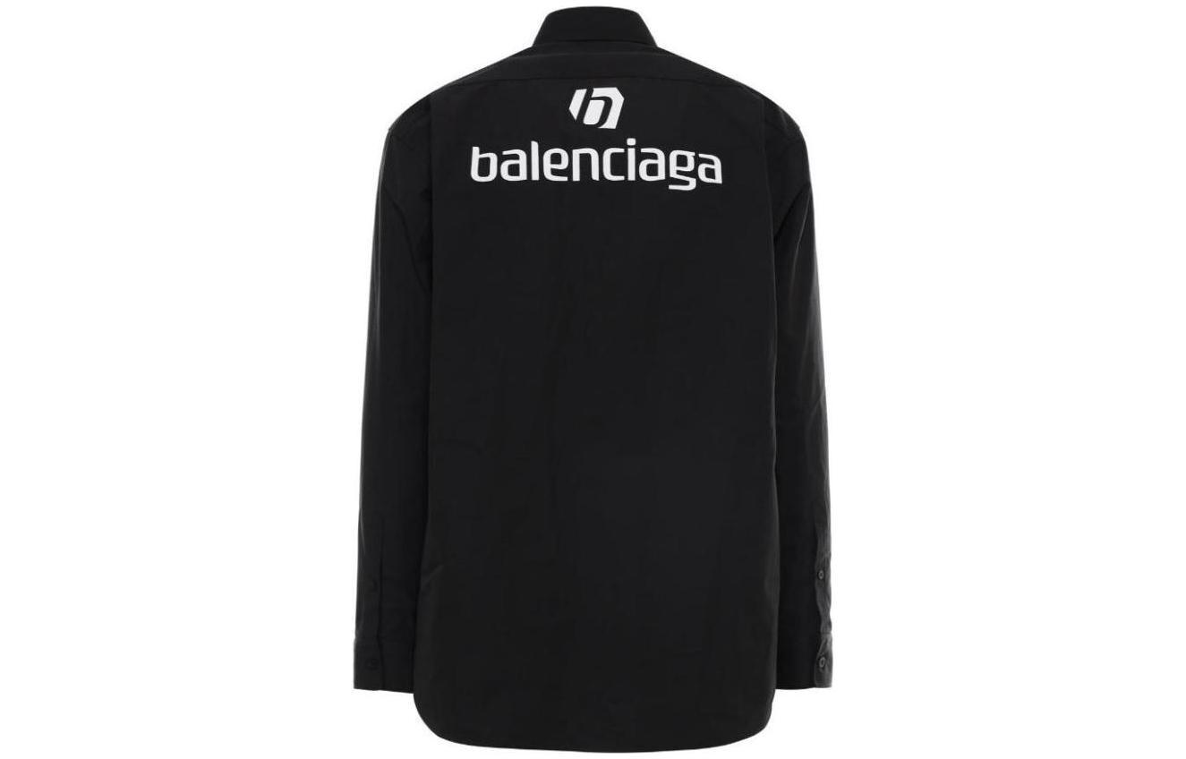 Рубашка мужская черная Balenciaga, черный
Рубашка мужская черная Balenciaga, черный