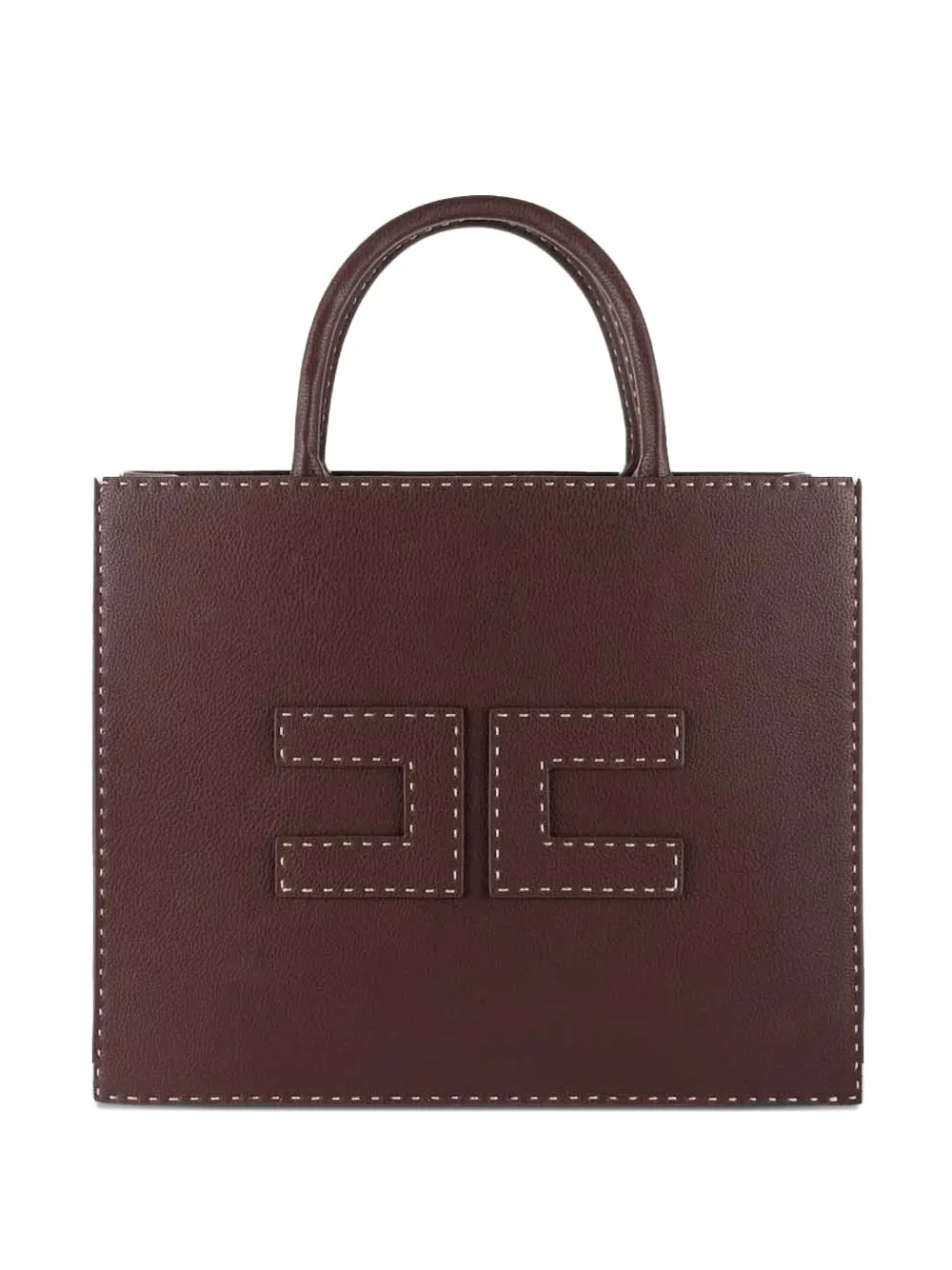 Сумка-тоут с нашивкой-логотипом Elisabetta Franchi, коричневый
Сумка-тоут с нашивкой-логотипом Elisabetta Franchi, коричневый