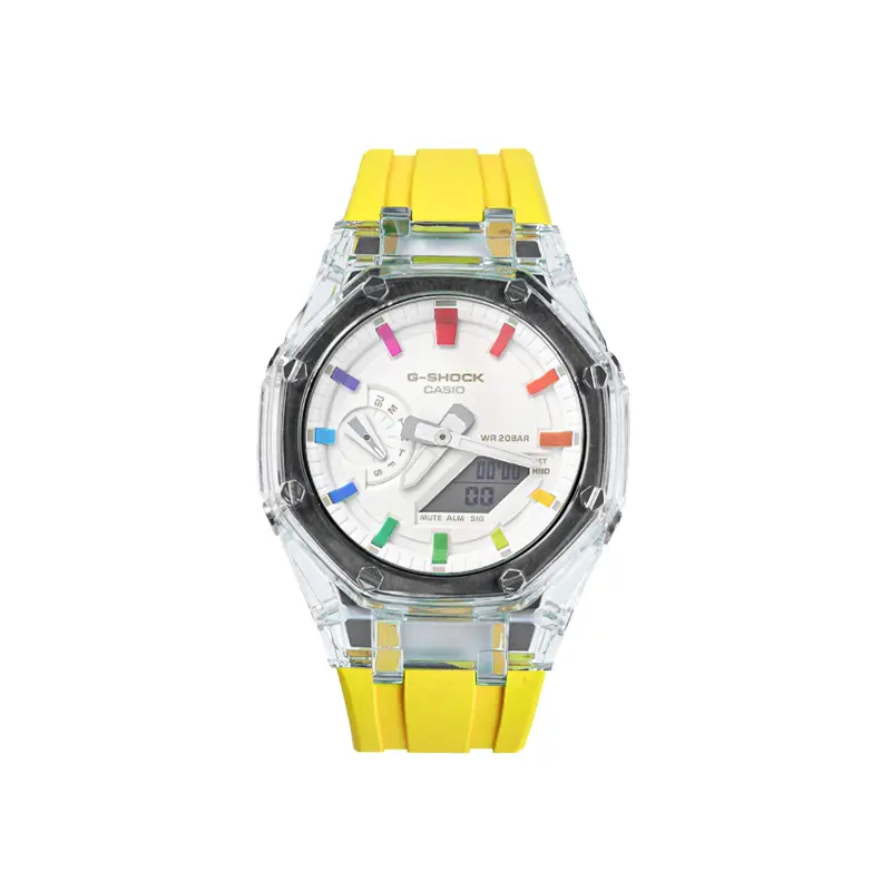 Часы Casio G-Shock Analog-Digital 2100 Series, Rainbow Love, арт. GA-2100-7A7, желтый
Часы Casio G-Shock Analog-Digital 2100 Series, Rainbow Love, арт. GA-2100-7A7, желтый