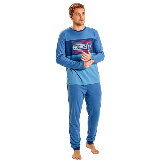 Пижама с длинными рукавами для зимы madp0252 Munich, синий
Пижама с длинными рукавами для зимы madp0252 Munich, синий