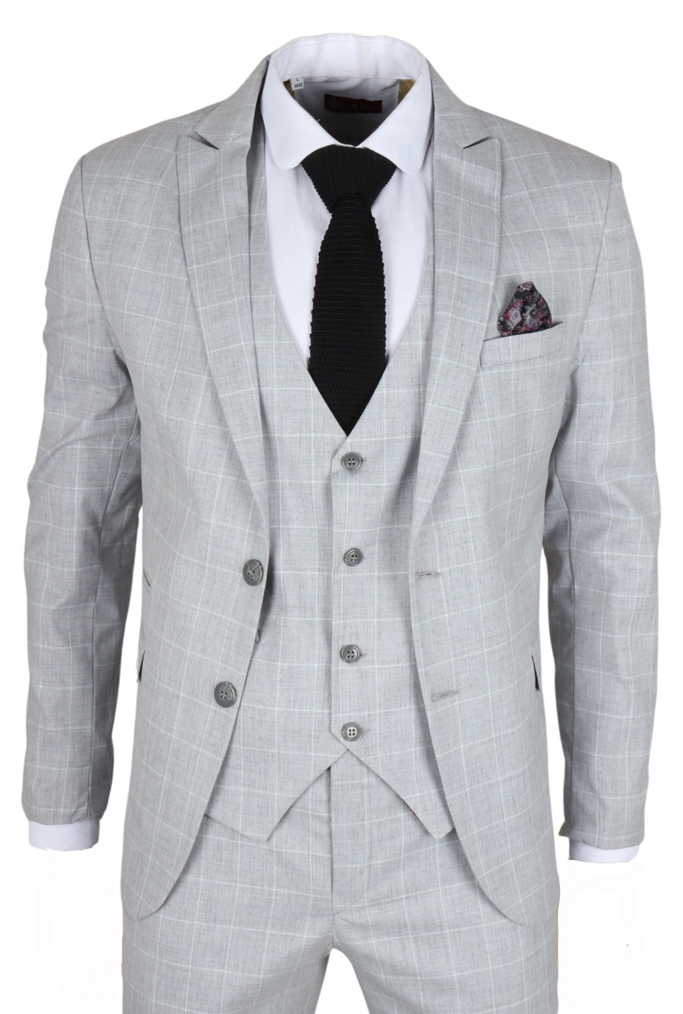 IM3 клетчатый костюм по фигуре TruClothing, серый
IM3 клетчатый костюм по фигуре TruClothing, серый