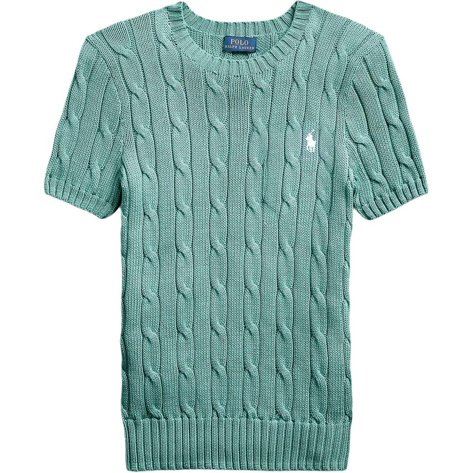 Трикотажная женская футболка поло аквамаринового цвета Polo Ralph Lauren
Трикотажная женская футболка поло аквамаринового цвета Polo Ralph Lauren