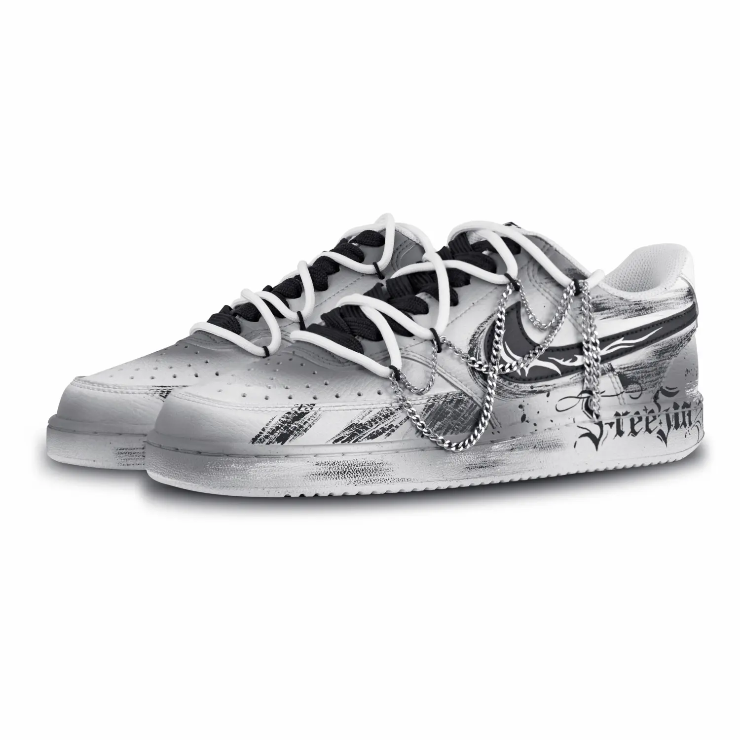 Кроссовки Nike Court Vision 1 Skateboarding Shoes Men Low-top Gray, черный
Кроссовки Nike Court Vision 1 Skateboarding Shoes Men Low-top Gray, черный