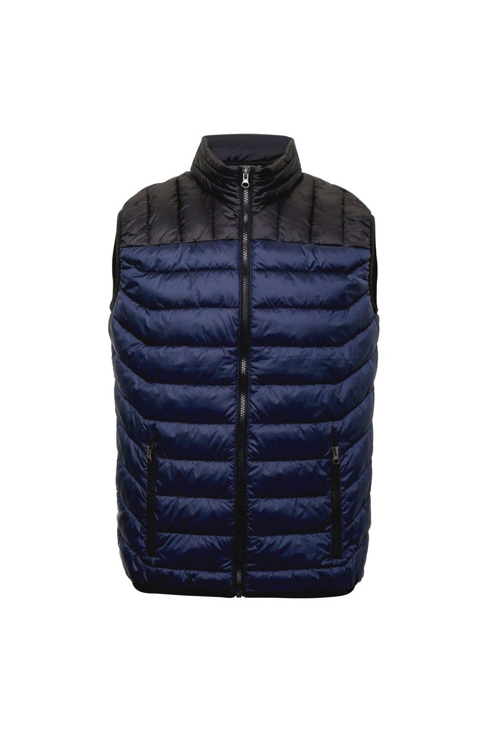 Двухцветный жилет без рукавов Domain 2786, темно-синий 
Двухцветный жилет без рукавов Domain 2786, темно-синий