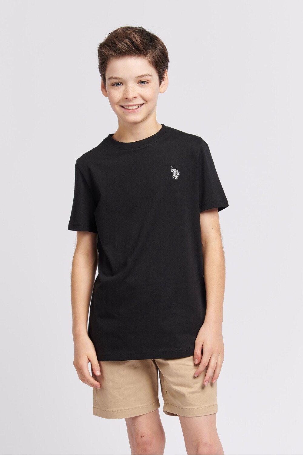 Футболка для мальчиков с изображением двойного гонщика U.S. Polo Assn, черный
Футболка для мальчиков с изображением двойного гонщика U.S. Polo Assn, черный