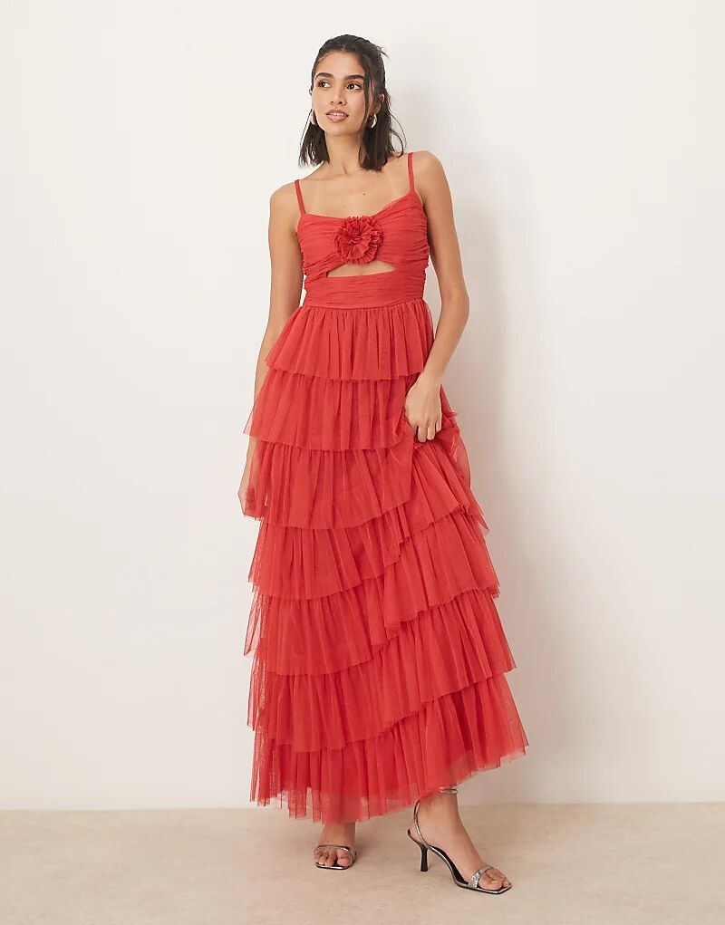 Платье макси с ярусами и отделкой корсажем Anaya красного цвета
Платье макси с ярусами и отделкой корсажем Anaya красного цвета