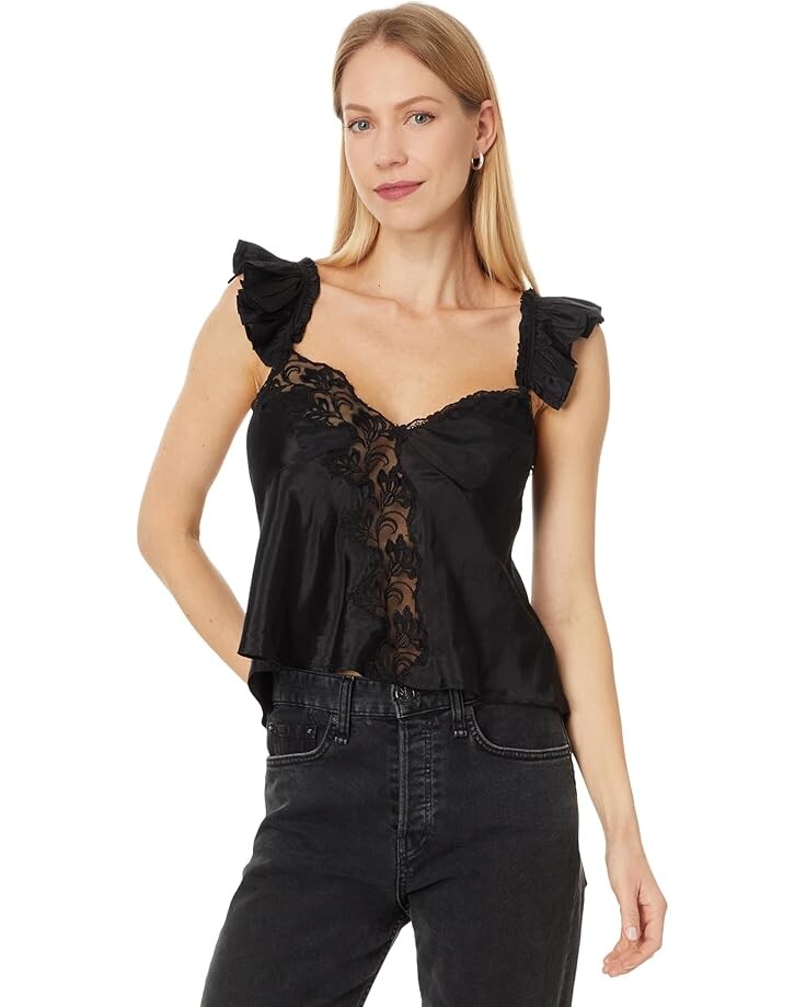 Топ Free People HARMONY LACE TANK, цвет Solid Black Pantone
Топ Free People HARMONY LACE TANK, цвет Solid Black Pantone