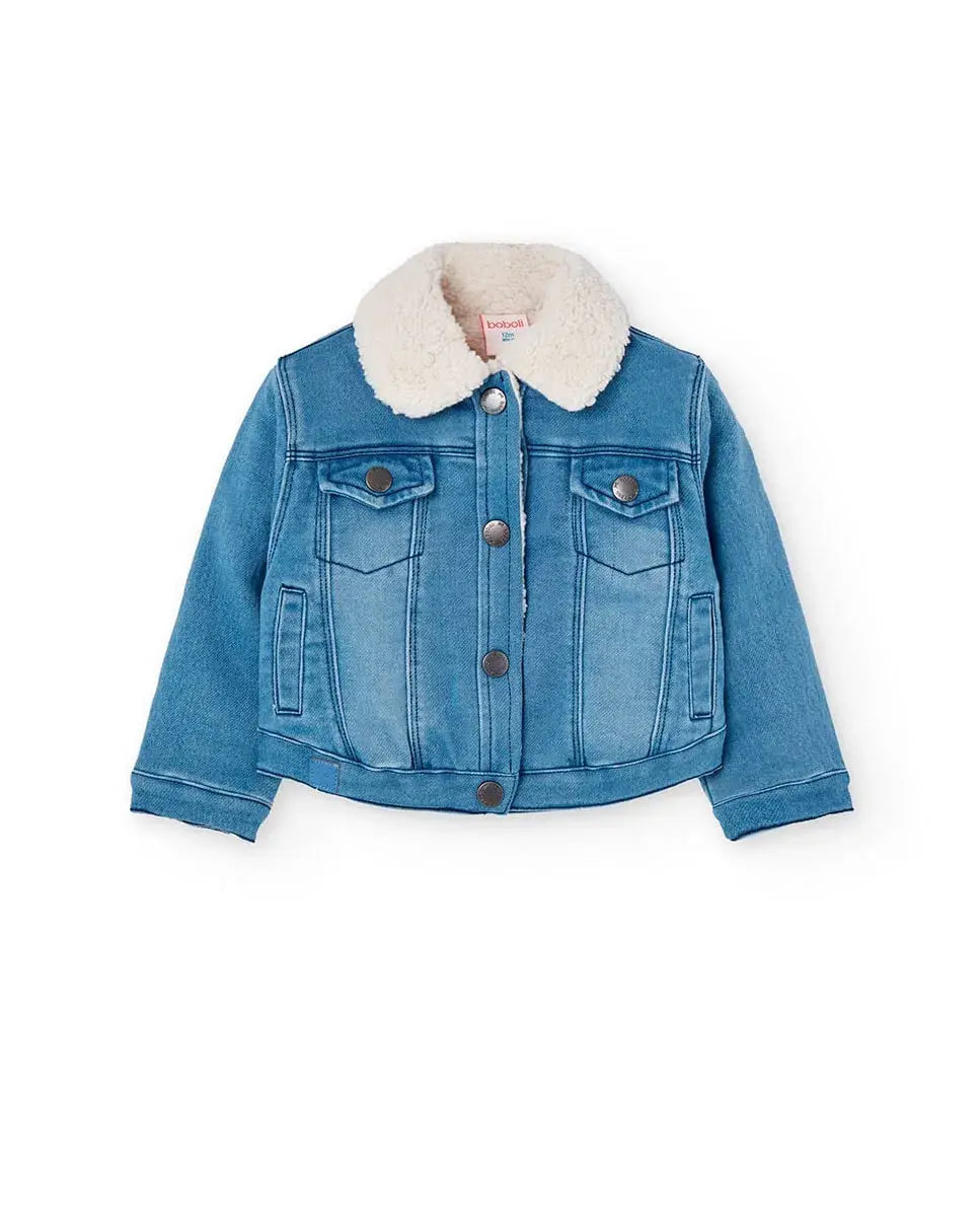 Джинсовая куртка для малыша с воротником-стойкой Boboli, синий
Джинсовая куртка для малыша с воротником-стойкой Boboli, синий