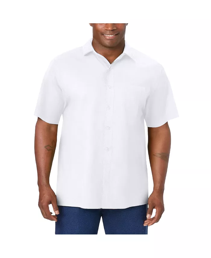 Мужская немнущаяся рубашка с коротким рукавом KingSize, белый
Мужская немнущаяся рубашка с коротким рукавом KingSize, белый