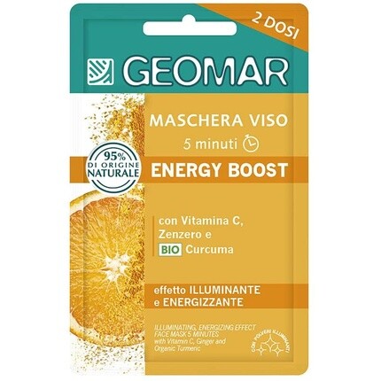 Маска для лица Energy Boost Vit.C с имбирем и куркумой, Geomar
Маска для лица Energy Boost Vit.C с имбирем и куркумой, Geomar