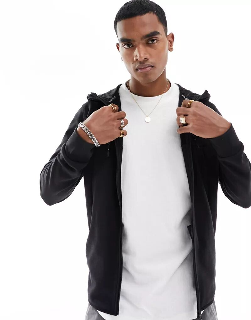 Черная функциональная куртка с капюшоном Jack & Jones
Черная функциональная куртка с капюшоном Jack & Jones