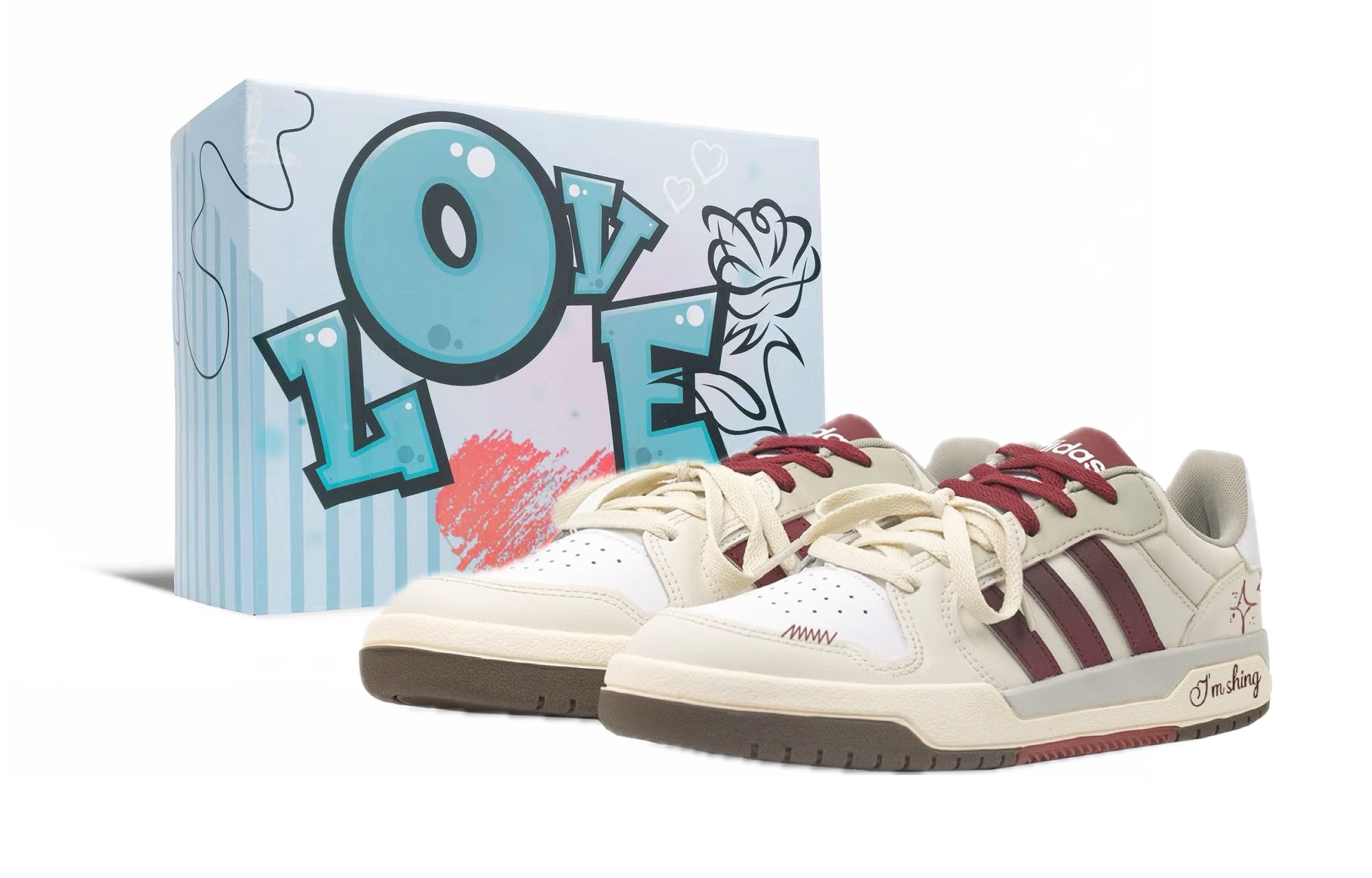 Entrap Angel's Tear, устойчивые к истиранию Spark, легкие и дышащие низкие кроссовки для скейтбординга unisex Adidas Neo, экрю бордовый
Entrap Angel's Tear, устойчивые к истиранию Spark, легкие и дышащие низкие кроссовки для скейтбординга unisex Adidas Neo, экрю бордовый