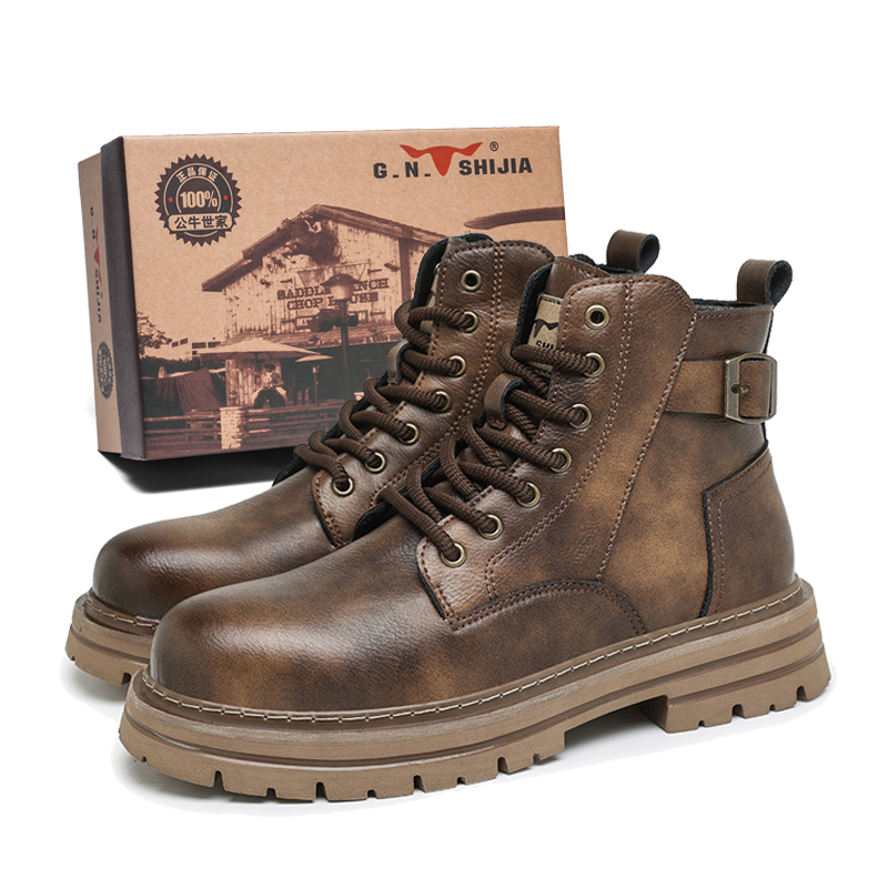 G.N.SHIJIA Байкерские боевые ботинки короткие мартинсы мужские древний коричневый, цвет Ancient Brown 
G.N.SHIJIA Байкерские боевые ботинки короткие мартинсы мужские древний коричневый, цвет Ancient Brown