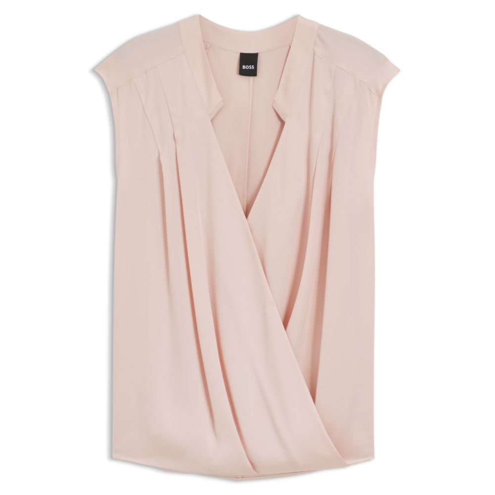 Блузка прямого кроя из эластичного шелка BOSS, светло-фиолетовый
Блузка прямого кроя из эластичного шелка BOSS, светло-фиолетовый