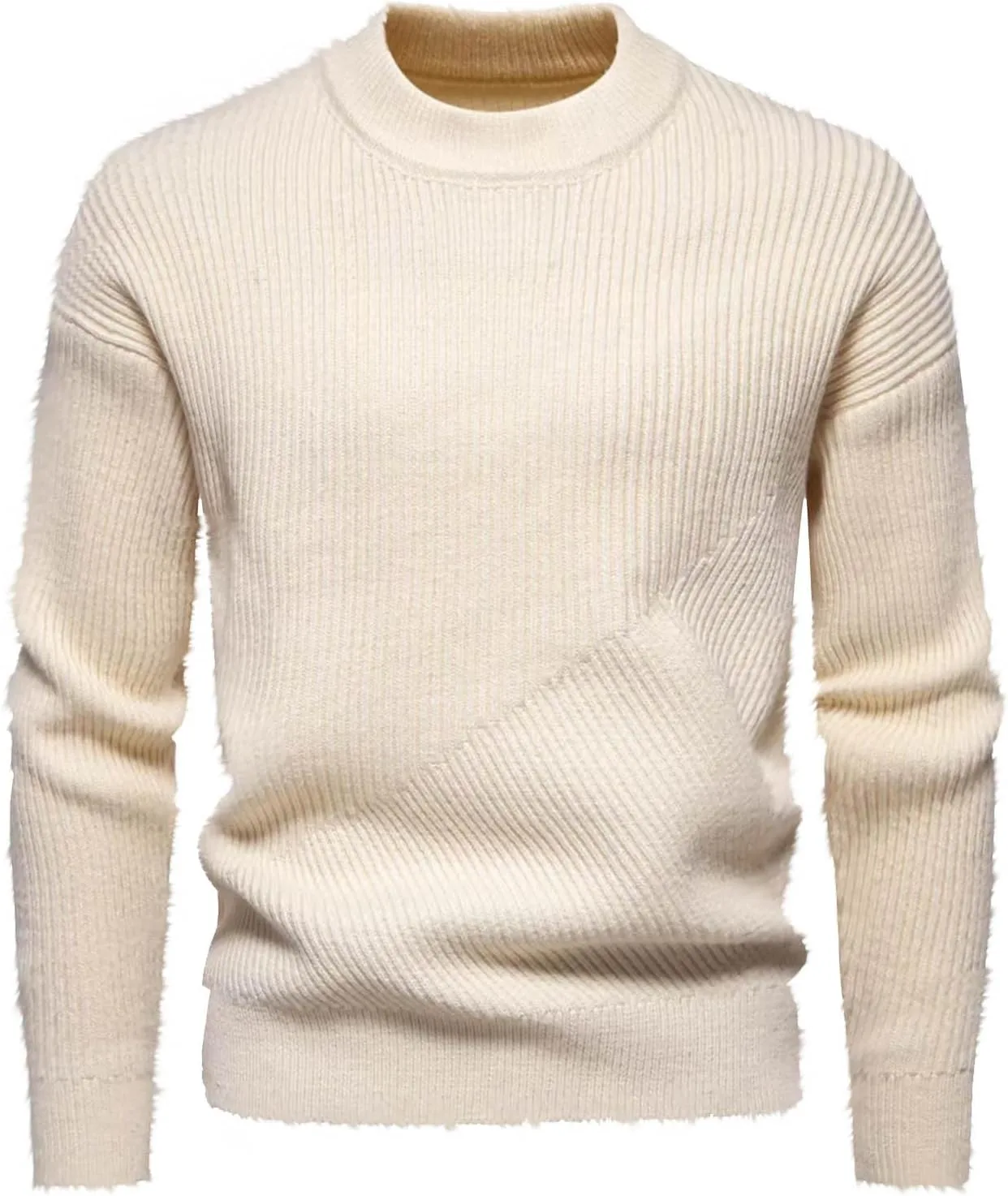 Мужской свитер с воротником стойкой, кабельная вязка, зимний
Мужской свитер с воротником стойкой, кабельная вязка, зимний