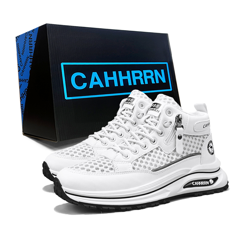 CAHHRRN Мужские белые кэжуал кеды мид-топ, цвет White
CAHHRRN Мужские белые кэжуал кеды мид-топ, цвет White