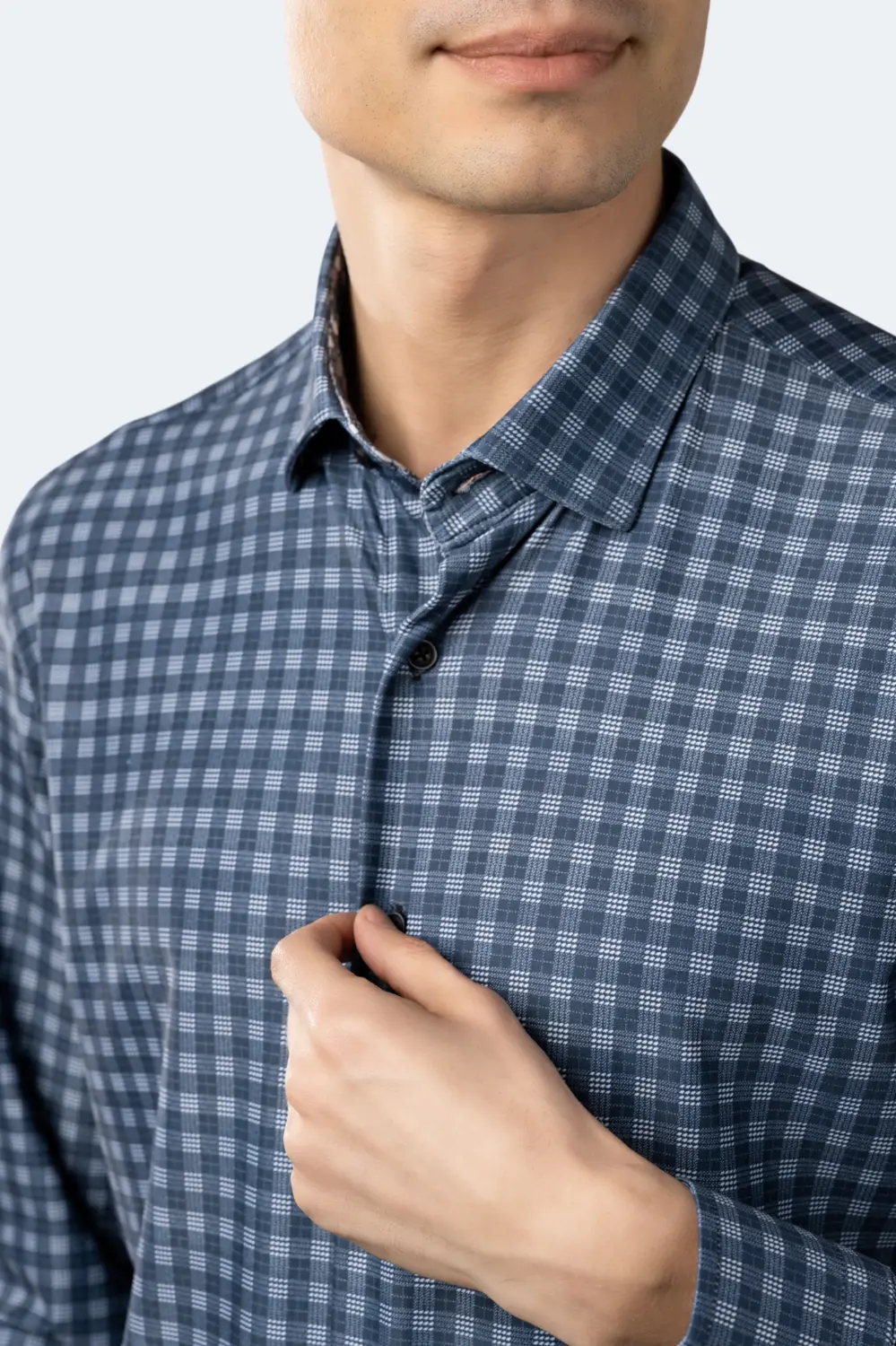 Рубашка в сине-белую клетку из ляпис-лазури Luchiano Visconti, мультиколор
Рубашка в сине-белую клетку из ляпис-лазури Luchiano Visconti, мультиколор