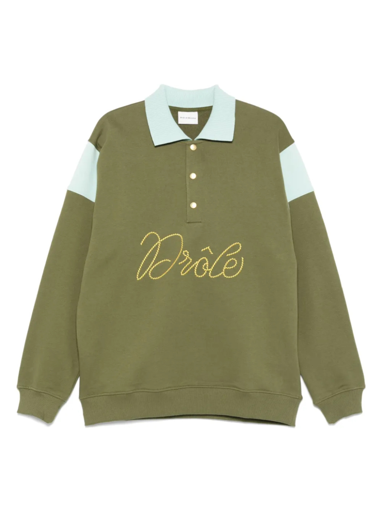 Рубашка-поло из хлопка Drôle De Monsieur, зеленый
Рубашка-поло из хлопка Drôle De Monsieur, зеленый