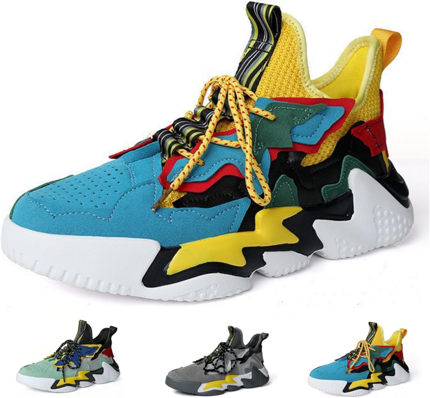 Мужские кроссовки MACEFIL в стиле Y2K с массивной подошвой, разноцветные, модные повседневные, дышащие, для бега и спорта
Мужские кроссовки MACEFIL в стиле Y2K с массивной подошвой, разноцветные, модные повседневные, дышащие, для бега и спорта