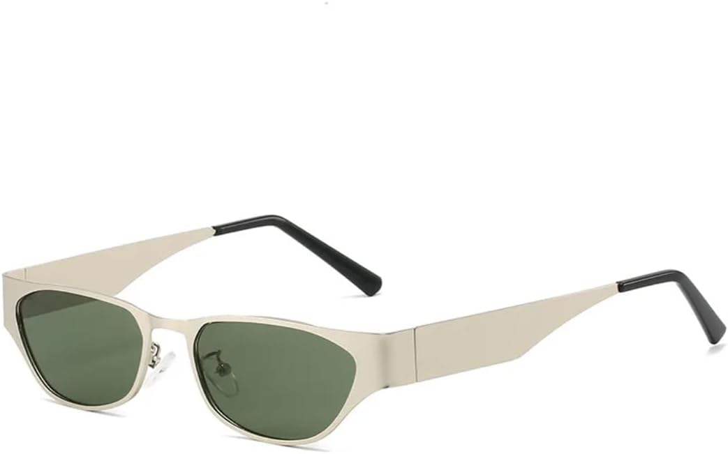 Модные солнцезащитные очки «кошачий глаз» для женщин, маленький размер, широкие, металлические, с защитой от УФ-излучения UV400. Очки для покупок TVTBBVV, Silver Green
Модные солнцезащитные очки «кошачий глаз» для женщин, маленький размер, широкие, металлические, с защитой от УФ-излучения UV400. Очки для покупок TVTBBVV, Silver Green