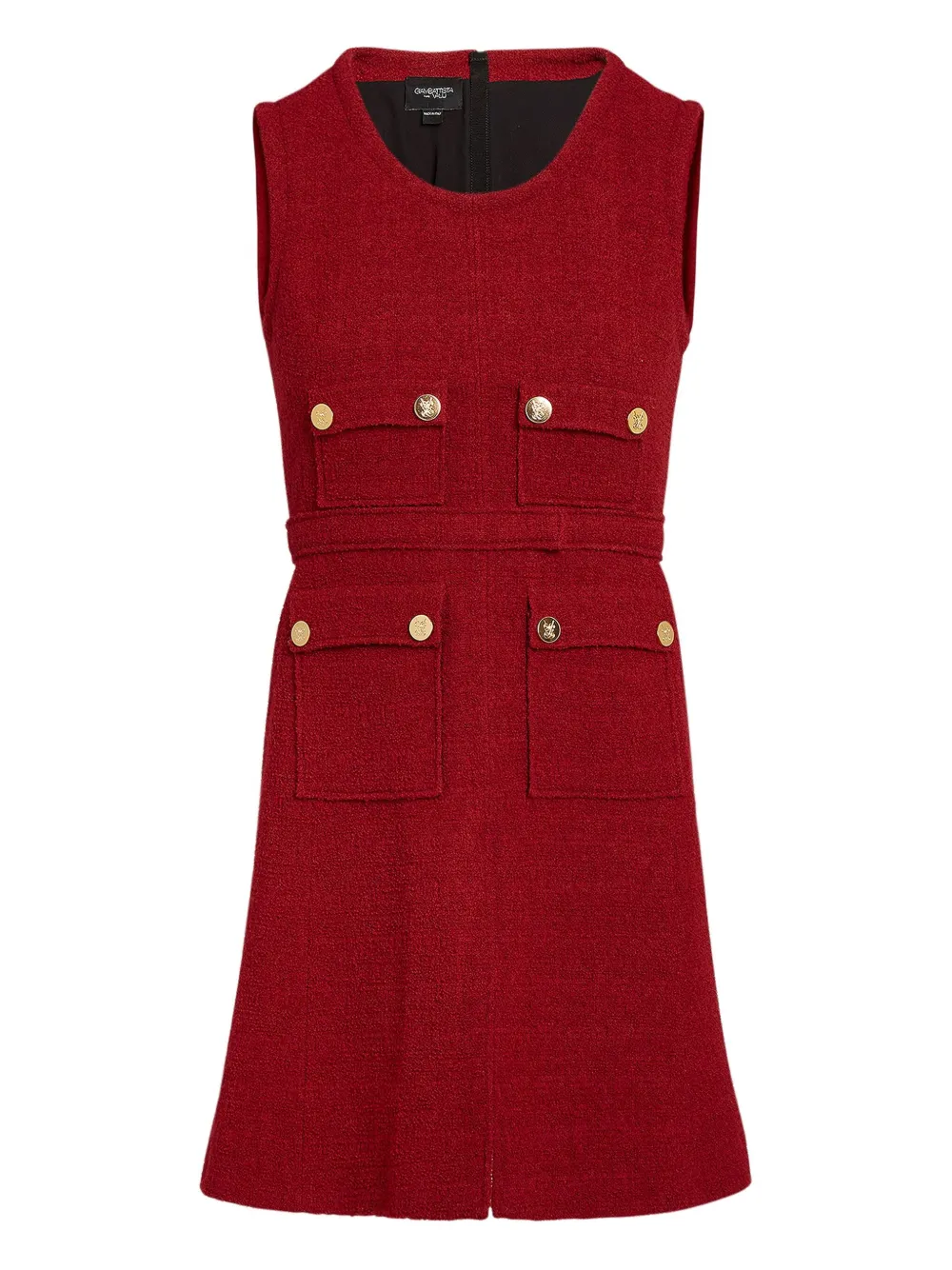 Платье из букле с пуговицами Giambattista Valli, красный 
Платье из букле с пуговицами Giambattista Valli, красный