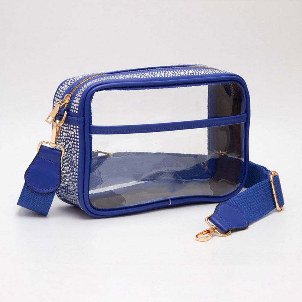 Блестящая стеганая искусственная кожа прозрачная прямоугольная сумка через плечо FASHNZFAB, синий
Блестящая стеганая искусственная кожа прозрачная прямоугольная сумка через плечо FASHNZFAB, синий