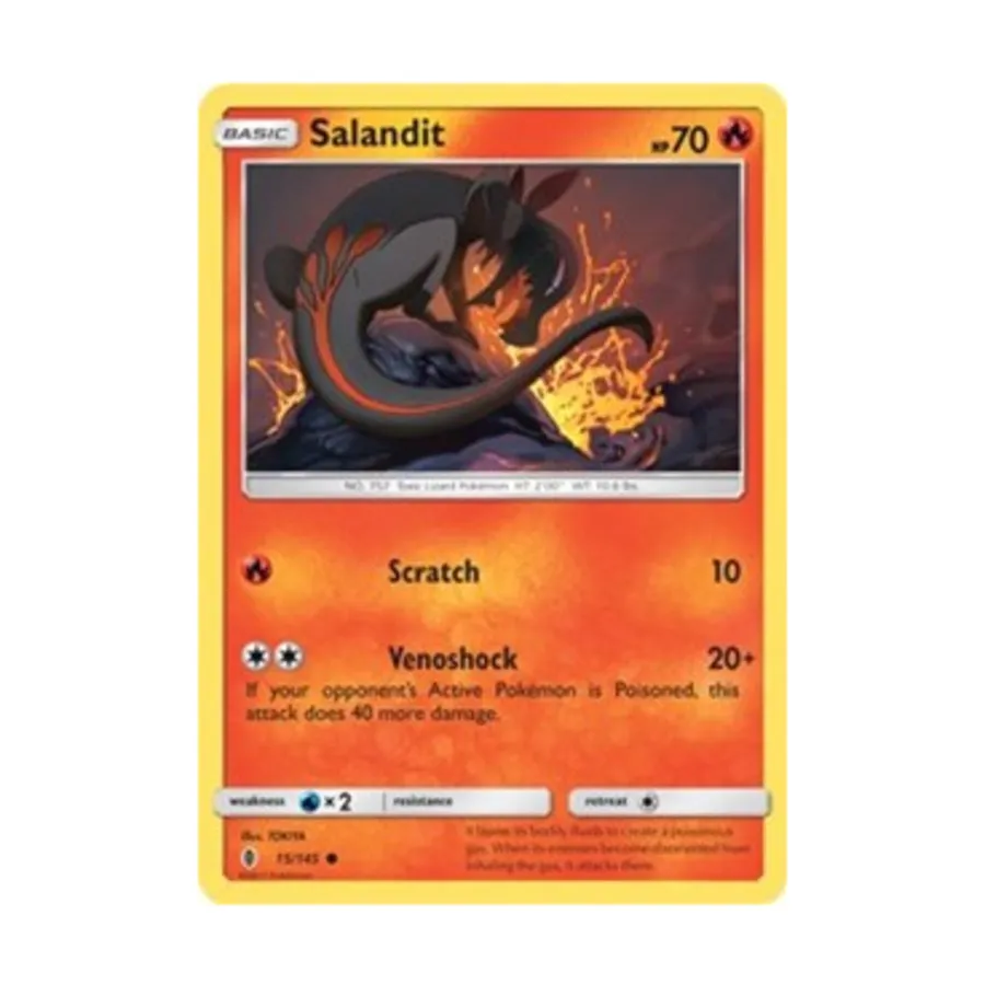 CCG Саландит (К) #15, Pokemon - Sun & Moon - Guardians Rising - Singles
CCG Саландит (К) #15, Pokemon - Sun & Moon - Guardians Rising - Singles