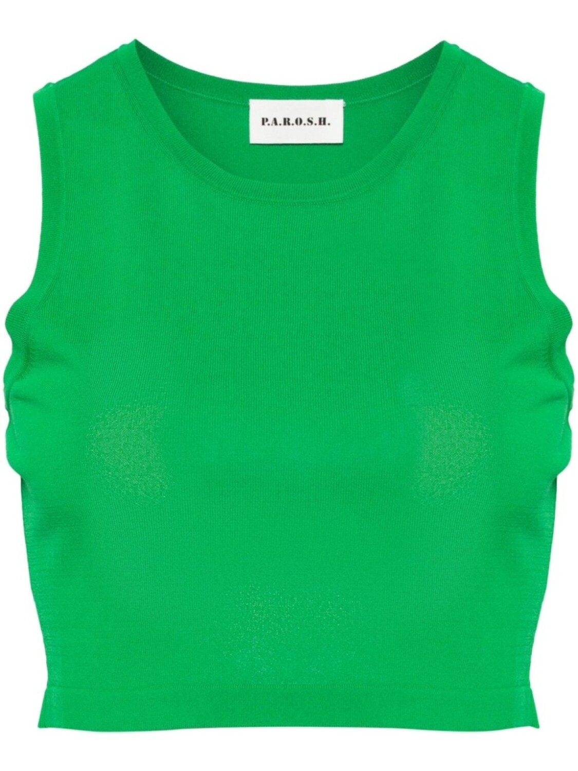 Укороченный вязаный топ PAROSH, зеленый 
Укороченный вязаный топ PAROSH, зеленый