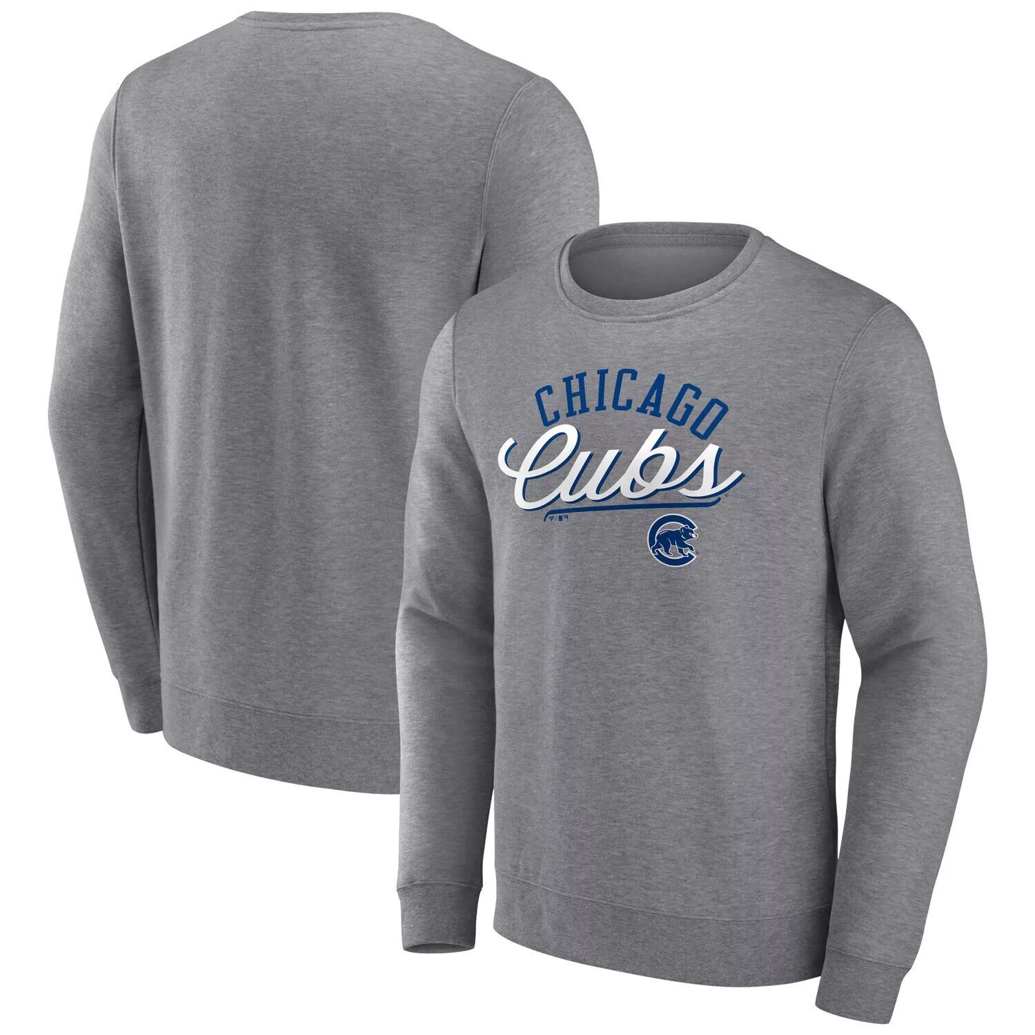 Мужской пуловер с логотипом Heather Grey Chicago Cubs Simplicity Fanatics
Мужской пуловер с логотипом Heather Grey Chicago Cubs Simplicity Fanatics