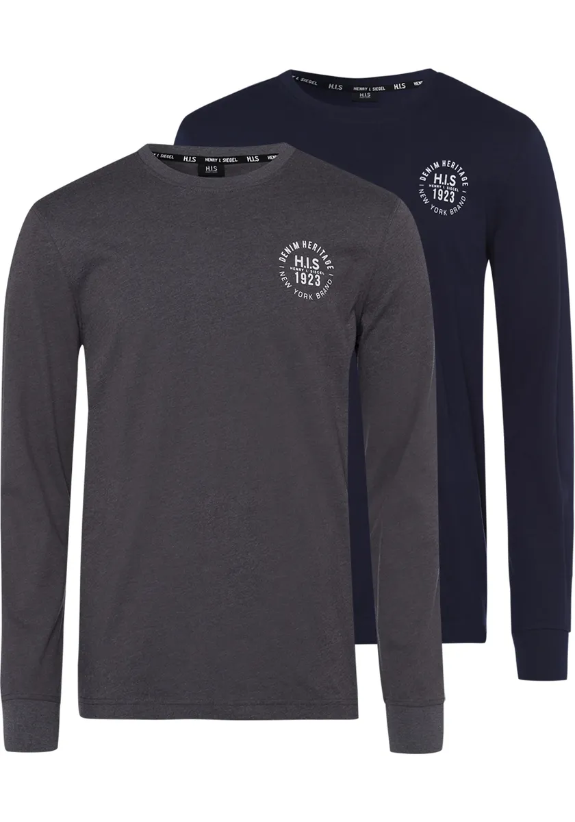 Рубашка H.I.S с длинными рукавами и принтом на груди, цвет Anthrazit-Meliert, Marine
Рубашка H.I.S с длинными рукавами и принтом на груди, цвет Anthrazit-Meliert, Marine