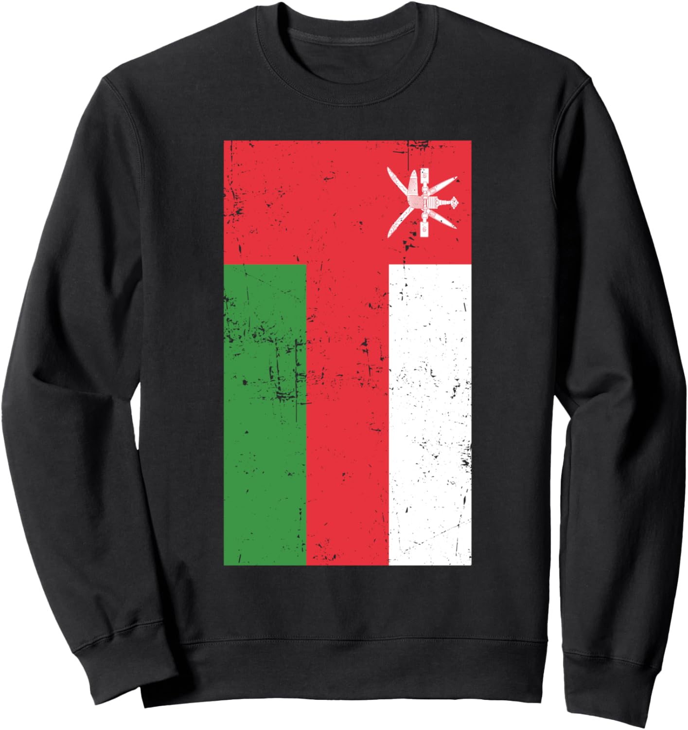 Султанат Оман, Ближний Восток, Маскат, толстовка с изображением флага в стиле «потертый» United Color Flags, черный
Султанат Оман, Ближний Восток, Маскат, толстовка с изображением флага в стиле «потертый» United Color Flags, черный