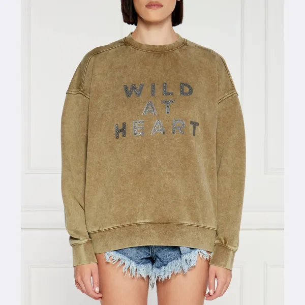 Толстовка оверсайз One Teaspoon, хаки
Толстовка оверсайз One Teaspoon, хаки