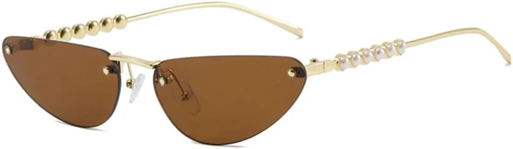 Женские солнцезащитные очки «кошачий глаз»: роскошные, с блестками, элегантные, градиентные, защита от УФ-излучения UV400, без оправы TKKTLLT, Gold-brown
Женские солнцезащитные очки «кошачий глаз»: роскошные, с блестками, элегантные, градиентные, защита от УФ-излучения UV400, без оправы TKKTLLT, Gold-brown