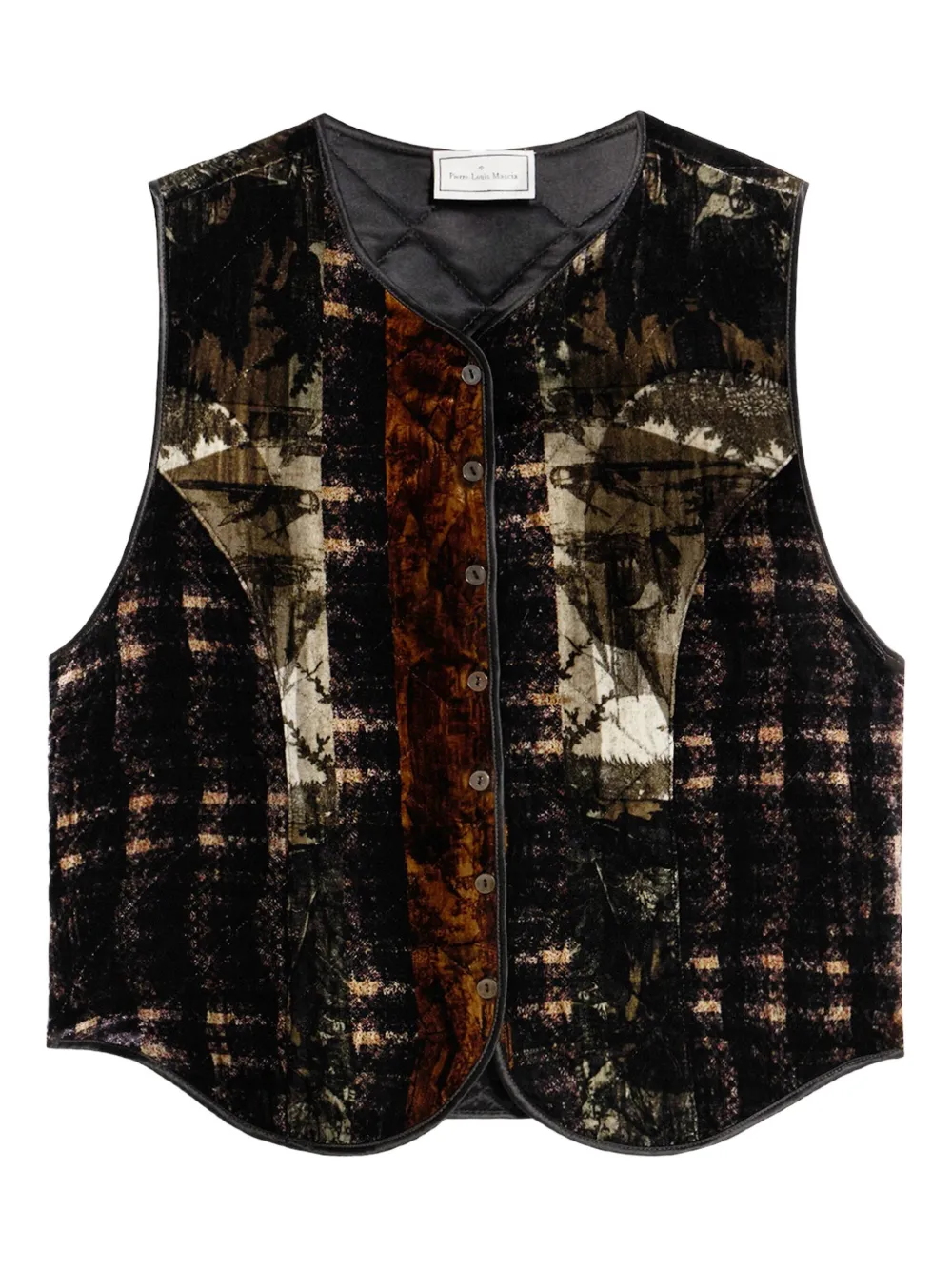Жилет в технике пэчворк Pierre-Louis Mascia, коричневый
Жилет в технике пэчворк Pierre-Louis Mascia, коричневый