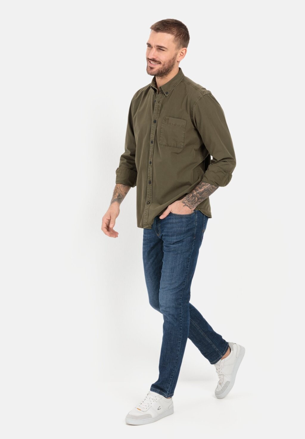 Рубашка camel active, оливково-коричневая
Рубашка camel active, оливково-коричневая