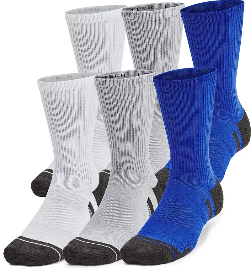 Носки унисекс Under Armour UA Performance Tech Crew — 6 шт, цвет Royal/Royal/Jet Gray
Носки унисекс Under Armour UA Performance Tech Crew — 6 шт, цвет Royal/Royal/Jet Gray