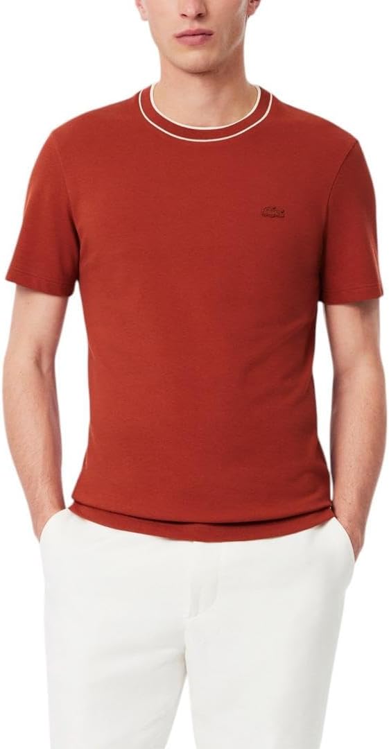 Lacoste Мужская футболка стрейч-пике с полосатым воротником, Brown, Коричневый, Lacoste Мужская футболка стрейч-пике с полосатым воротником, Brown
Lacoste Мужская футболка стрейч-пике с полосатым воротником, Brown, Коричневый, Lacoste Мужская футболка стрейч-пике с полосатым воротником, Brown