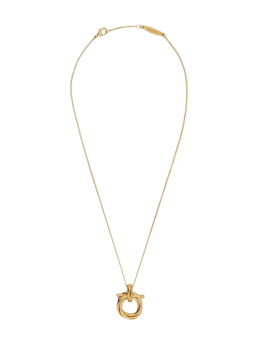 Ожерелье с кулоном Gancini Ferragamo, золотистый
Ожерелье с кулоном Gancini Ferragamo, золотистый