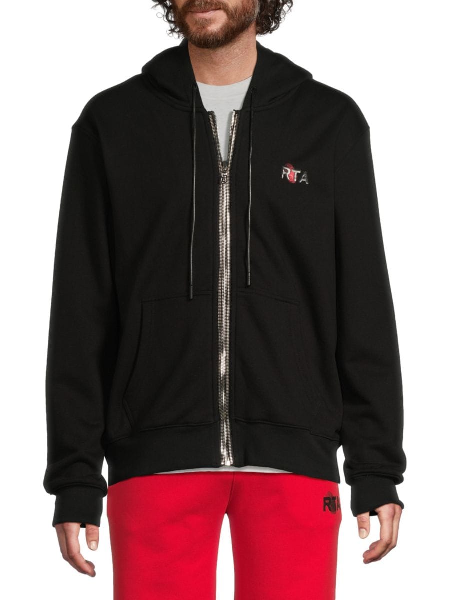 Толстовка с капюшоном на молнии с логотипом RTA, черный
Толстовка с капюшоном на молнии с логотипом RTA, черный