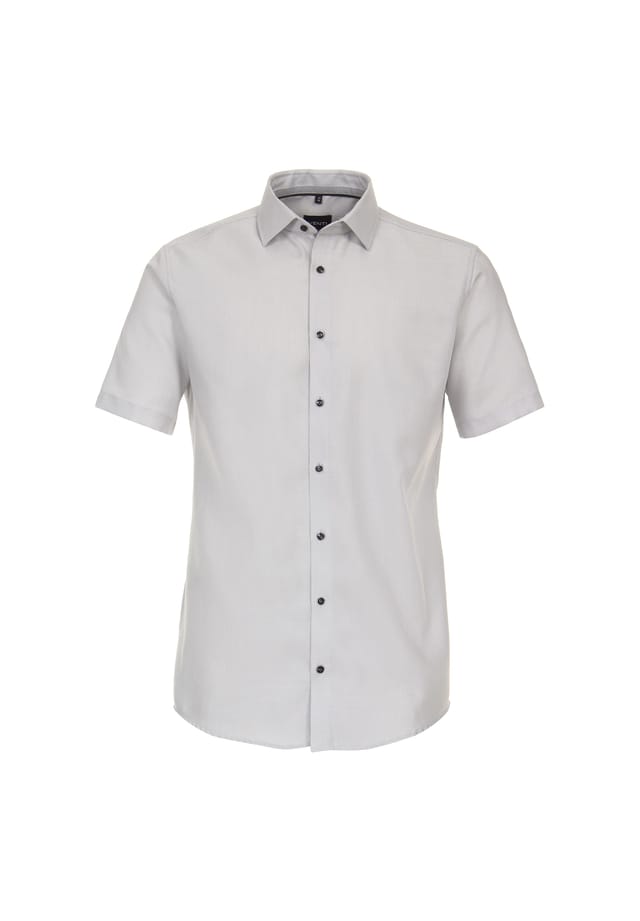 Рубашка делового покроя с коротким рукавом однотонная современный крой Venti, серый
Рубашка делового покроя с коротким рукавом однотонная современный крой Venti, серый