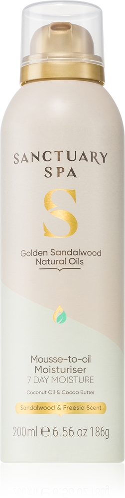 Увлажняющая пена с золотистым сандалом и питательным эффектом Sanctuary Spa, 200 мл
Увлажняющая пена с золотистым сандалом и питательным эффектом Sanctuary Spa, 200 мл