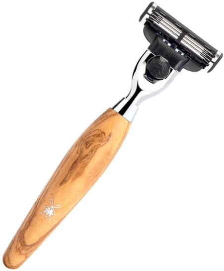 Бритва с лезвием Mach3, отделка оливкового дерева Muhle, Kosmo R870M3
Бритва с лезвием Mach3, отделка оливкового дерева Muhle, Kosmo R870M3