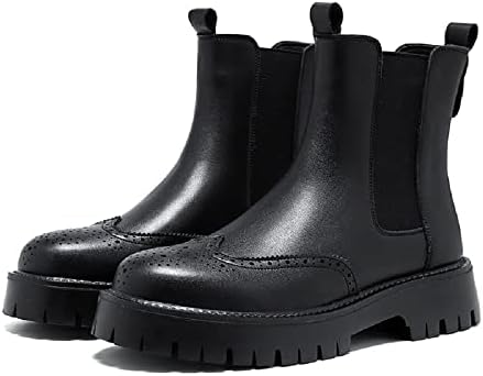 Мужские кожаные ботинки челси на платформе с протекторной подошвой, массивным каблуком, броги, вечерние ботильоны с округлым носком, ретро, на молнии, оксфорды Proptmina, Brogue
Мужские кожаные ботинки челси на платформе с протекторной подошвой, массивным каблуком, броги, вечерние ботильоны с округлым носком, ретро, на молнии, оксфорды Proptmina, Brogue