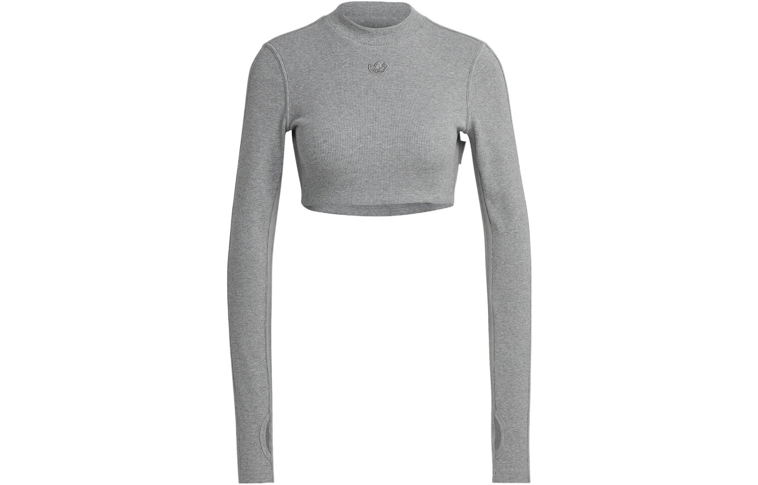 Укороченный топ женский серый Adidas Originals
Укороченный топ женский серый Adidas Originals