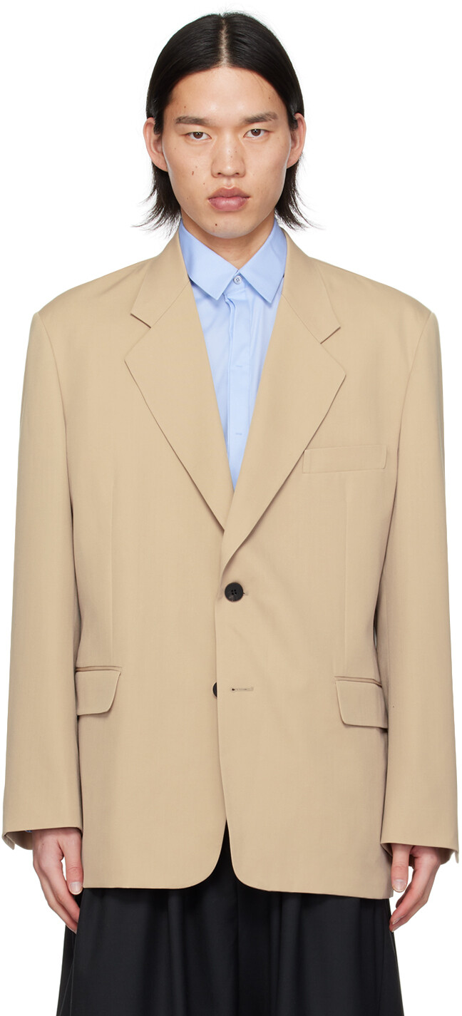 Блейзер на двух пуговицах WOOYOUNGMI, бежевый
Блейзер на двух пуговицах WOOYOUNGMI, бежевый