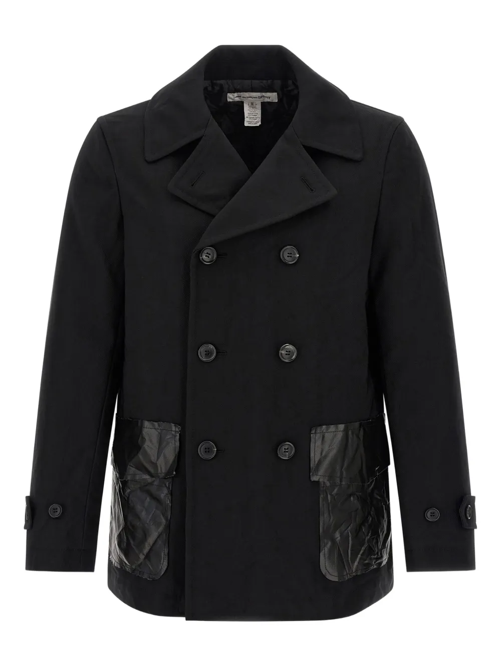 Двубортное пальто Comme Des Garçons Shirt, черный
Двубортное пальто Comme Des Garçons Shirt, черный